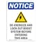 Signmission OSHA Notice, 5" Height, De-Energized And Lock Sign With Symbol, 5" X 3.5", Portrait OS-NS-D-35-V-10959 - alternate 1